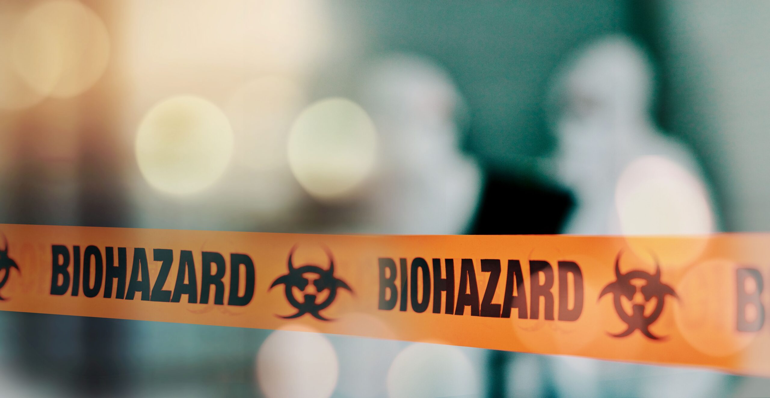 Biohazard cleanup scene